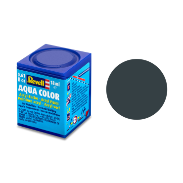 TINTA ACRÍLICA AQUA COLOR SOLÚVEL EM ÁGUA CINZA GRANITO FOSCO 18ML 69 REVELL REV 36169